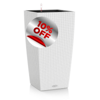 Кашпо Lechuza Cubico Cottage White 40 со скидкой