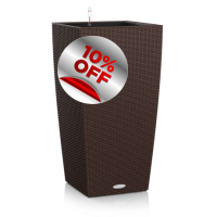 Кашпо Lechuza Cubico Cottage Mocha 40 со скидкой